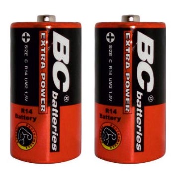 2 szt. Baterie cynkowo-chlorowa EXTRA POWER C 1,5V