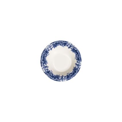 24-częściowy zestaw obiadowy, biało-niebieski, porcelana