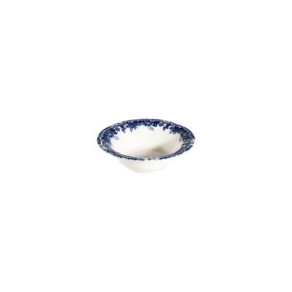 24-częściowy zestaw obiadowy, biało-niebieski, porcelana
