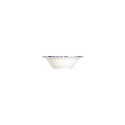 24-częściowy zestaw obiadowy, biało-niebieski, porcelana