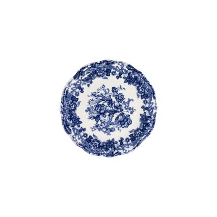 24-częściowy zestaw obiadowy, biało-niebieski, porcelana