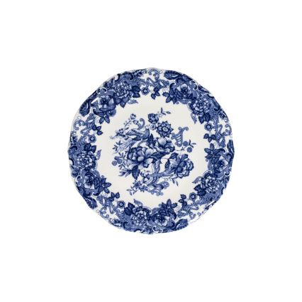 24-częściowy zestaw obiadowy, biało-niebieski, porcelana