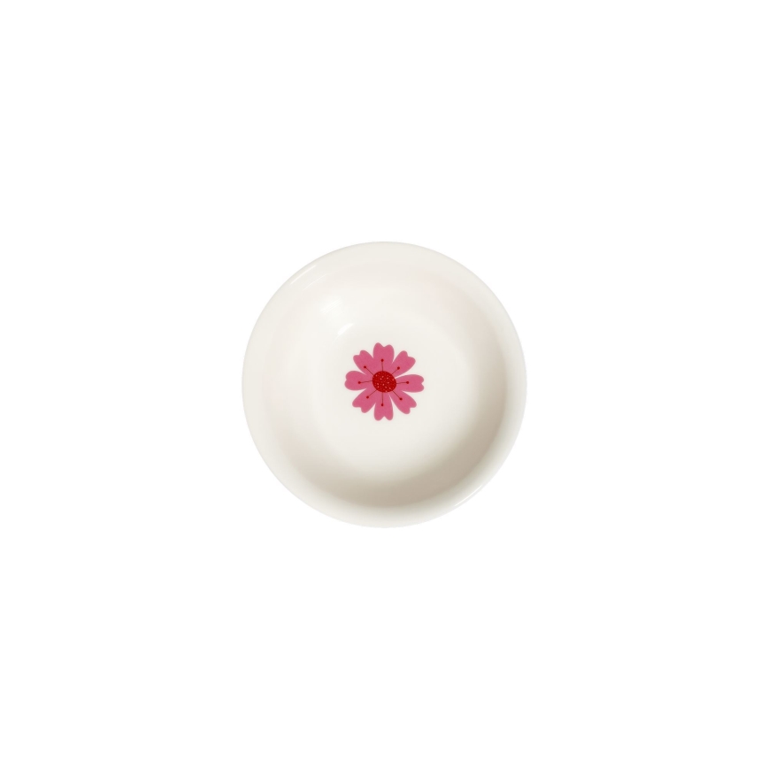 24-częściowy zestaw obiadowy biały/czerwony/zielony/porcelana