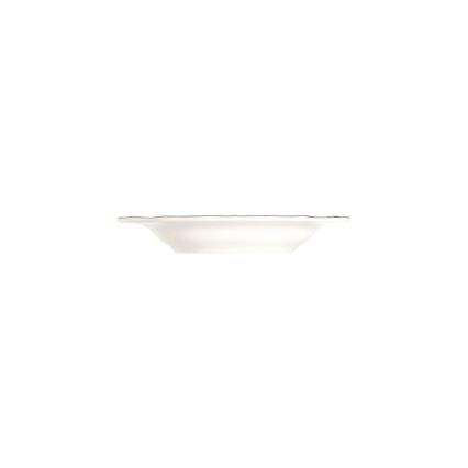 24-częściowy zestaw obiadowy, biały/srebrny/porcelana