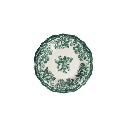 24-częściowy zestaw obiadowy, biały/zielony, porcelana