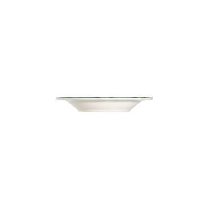 24-częściowy zestaw obiadowy, biały/zielony, porcelana