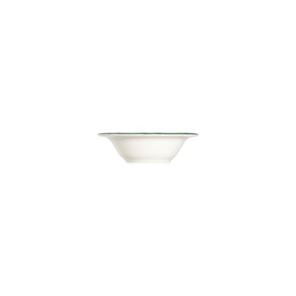24-częściowy zestaw obiadowy, biały/zielony, porcelana