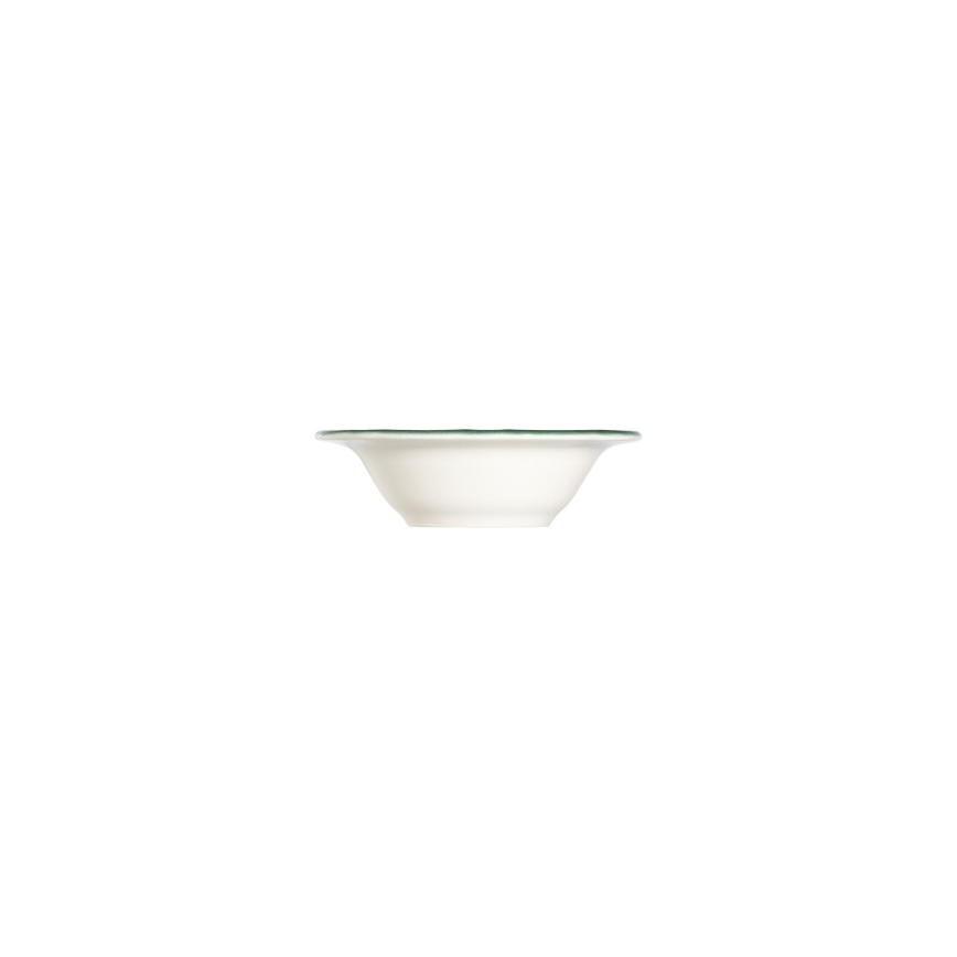 24-częściowy zestaw obiadowy, biały/zielony, porcelana