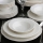 24-częściowy zestaw obiadowy, kremowy / porcelana