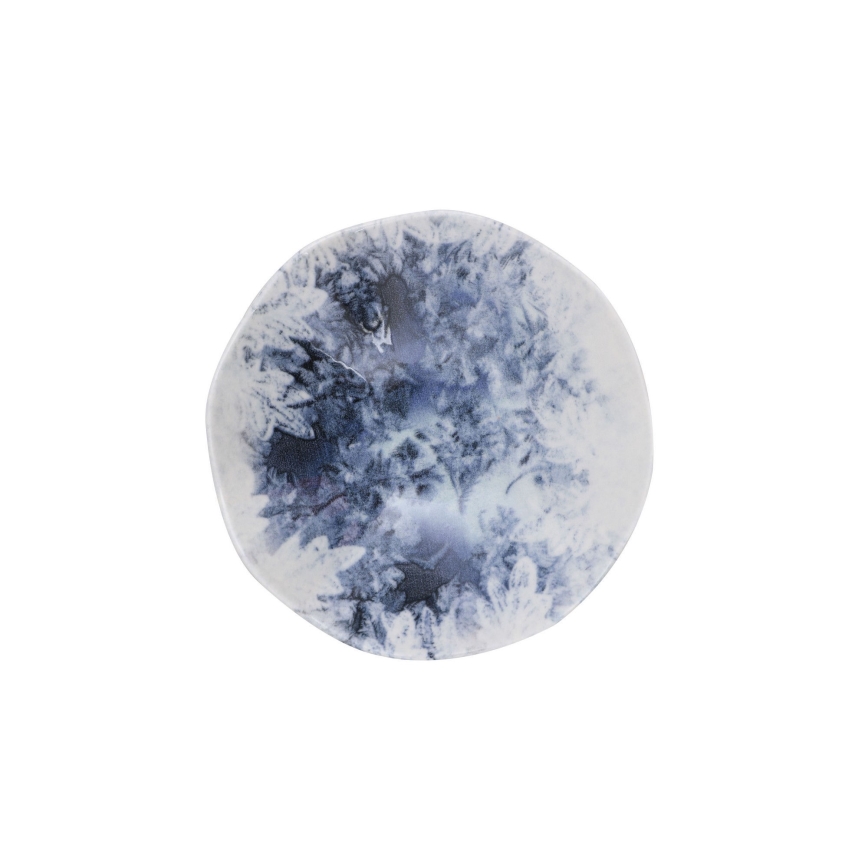 24-częściowy zestaw obiadowy niebieski/porcelana