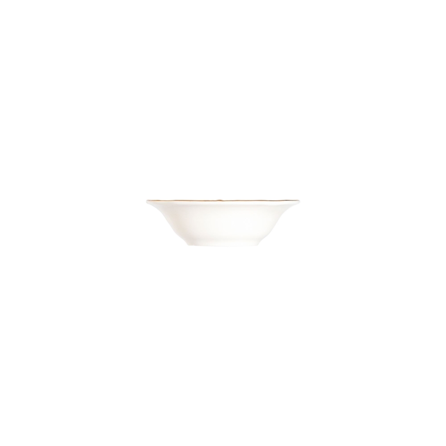 24-częściowy zestaw obiadowy, porcelana, biały/złoty