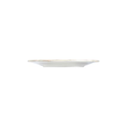 24-częściowy zestaw obiadowy, porcelanowy, biały/niebieski/czerwony