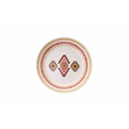 24-częściowy zestaw obiadowy, wielobarwny, ceramiczny