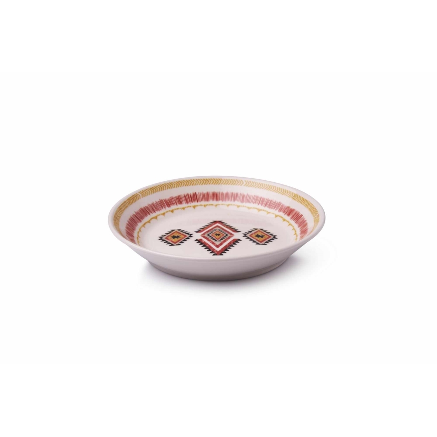 24-częściowy zestaw obiadowy, wielobarwny, ceramiczny