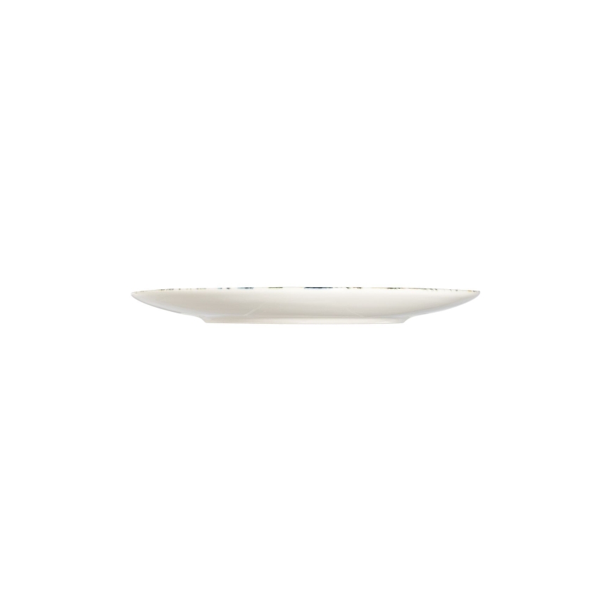 24-częściowy zestaw obiadowy wielobarwny/niebieski/porcelana