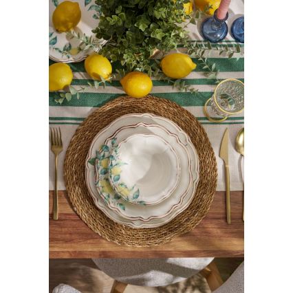 24-częściowy zestaw obiadowy, wielobarwny/porcelana