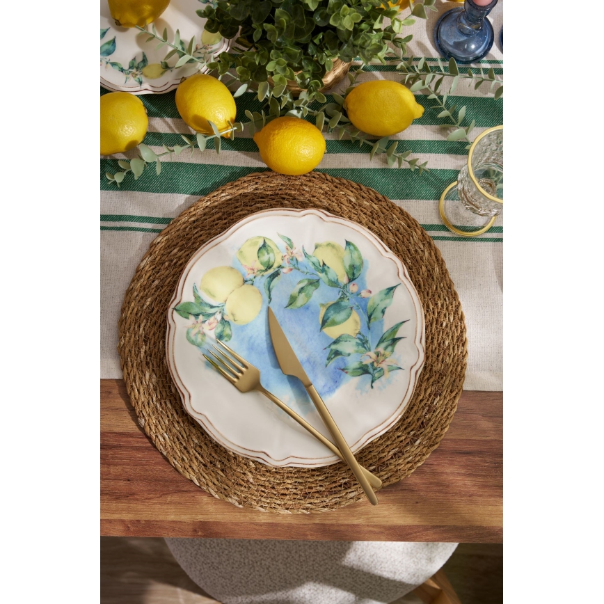 24-częściowy zestaw obiadowy, wielobarwny/porcelana