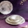 24-częściowy zestaw obiadowy, wielobarwny, porcelana