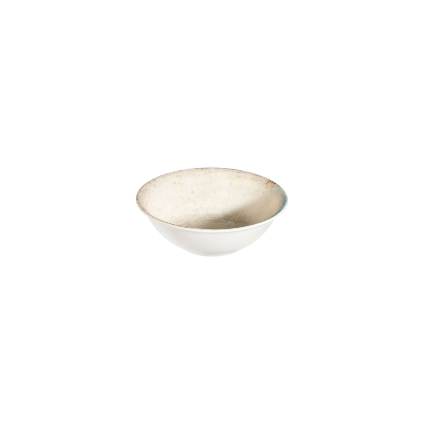 24-elementowy komplet obiadowy — niebieski/beżowy, porcelana