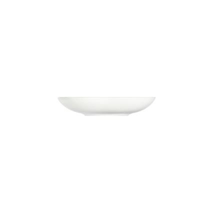 24-elementowy komplet obiadowy — niebieski/beżowy, porcelana
