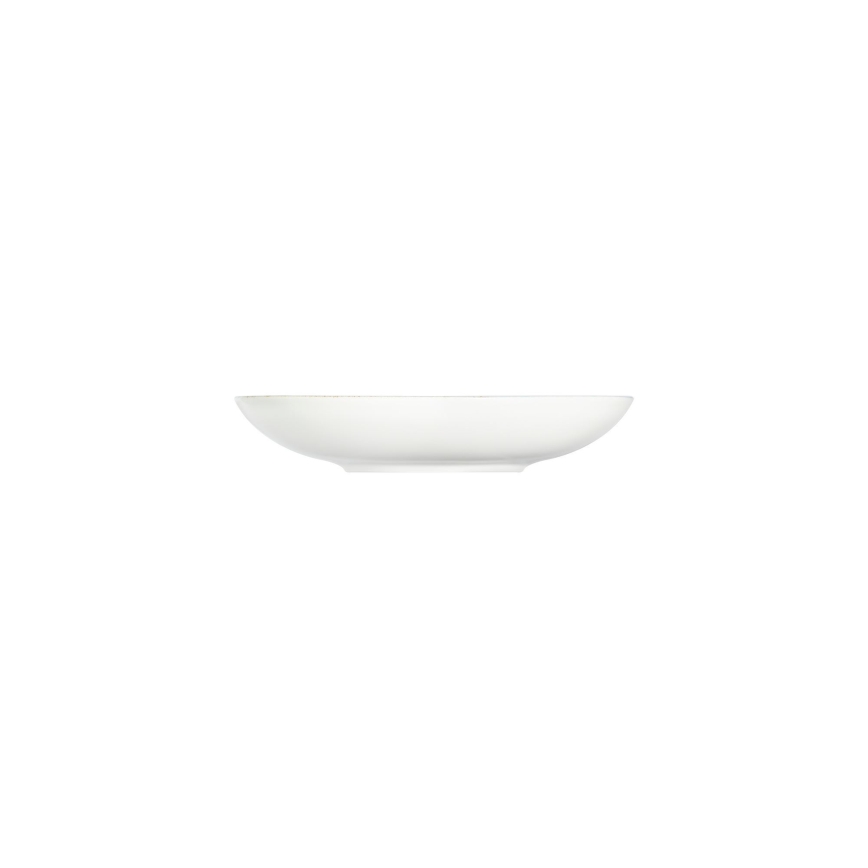 24-elementowy komplet obiadowy — niebieski/beżowy, porcelana