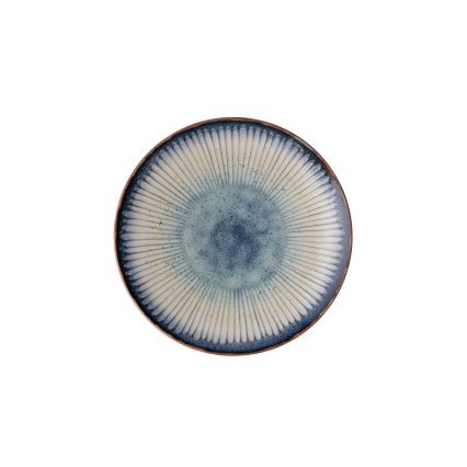 24-elementowy zestaw obiadowy, niebieski, porcelana