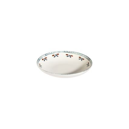 24‑częściowy wielobarwny zestaw obiadowy z porcelany