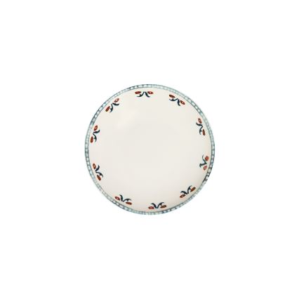 24‑częściowy wielobarwny zestaw obiadowy z porcelany