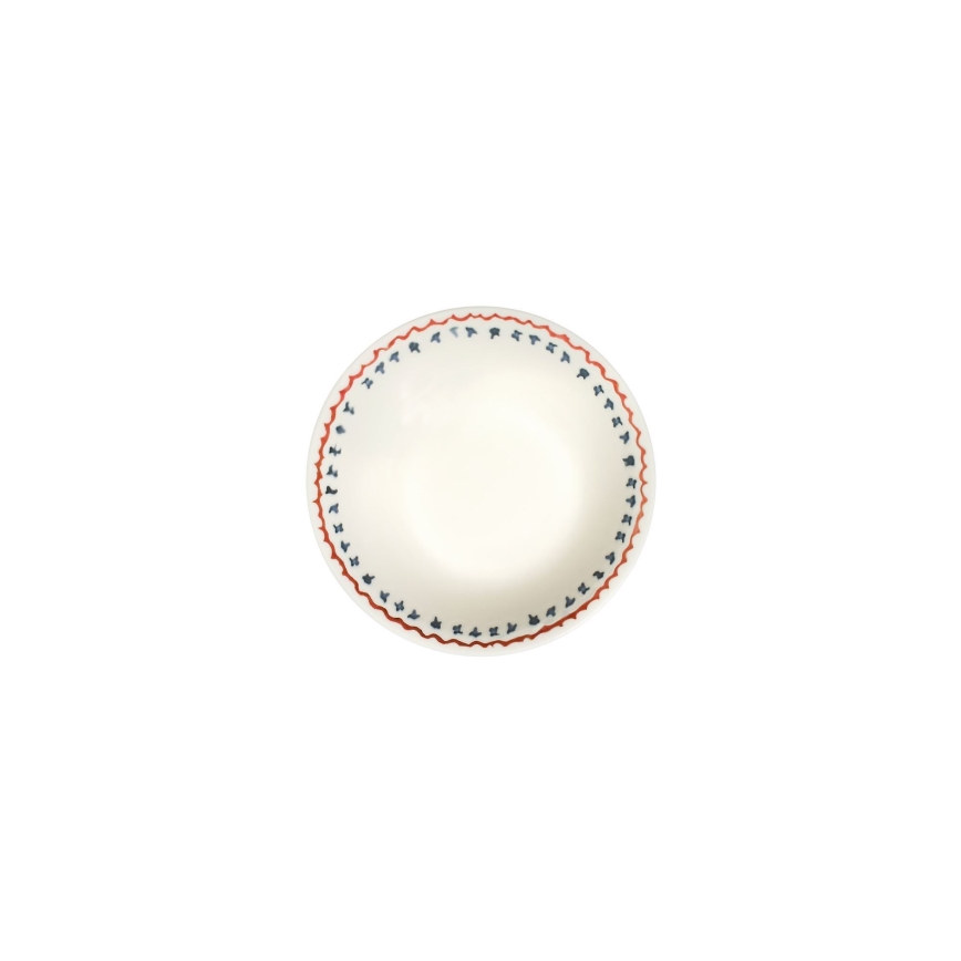 24‑częściowy wielobarwny zestaw obiadowy z porcelany