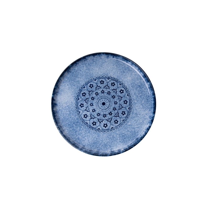 27-częściowy zestaw obiadowy, niebieski/porcelana