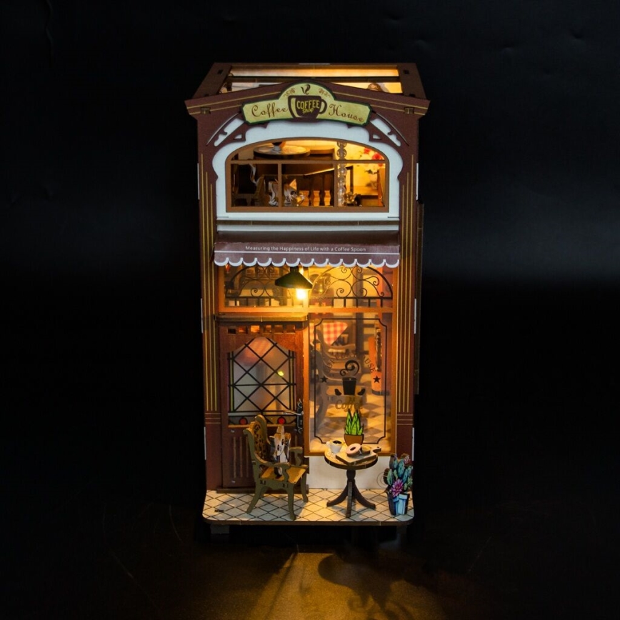 2Kids Toys - 3D puzzle LED Podpórka do książek Kawiarnia 2xAAA