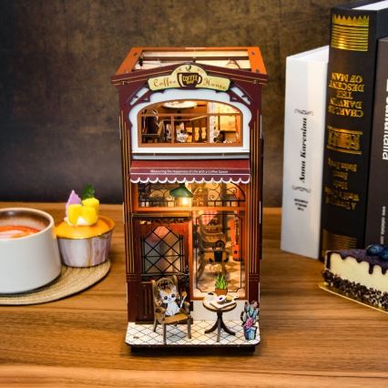 2Kids Toys - 3D puzzle LED Podpórka do książek Kawiarnia 2xAAA