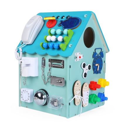 2Kids Toys - Activity board dom niebieski