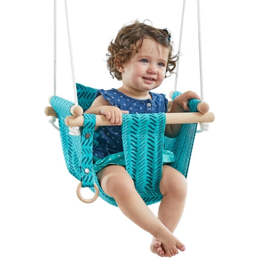 2Kids Toys - Dziecięca huśtawka tekstylna turkusowy