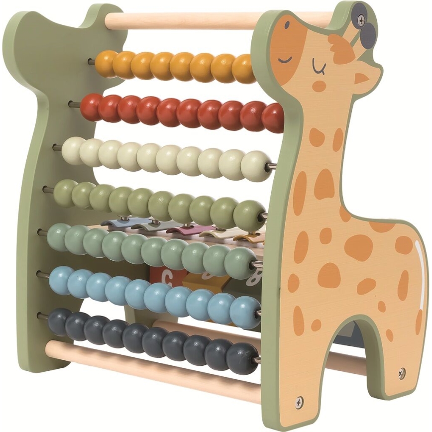 2Kids Toys - Drewniana wielofunkcyjna liczydło Żyrafa