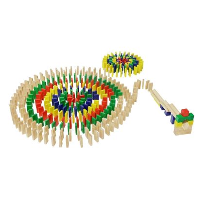 2Kids Toys - Drewniane kolorowe domino, 400 szt.