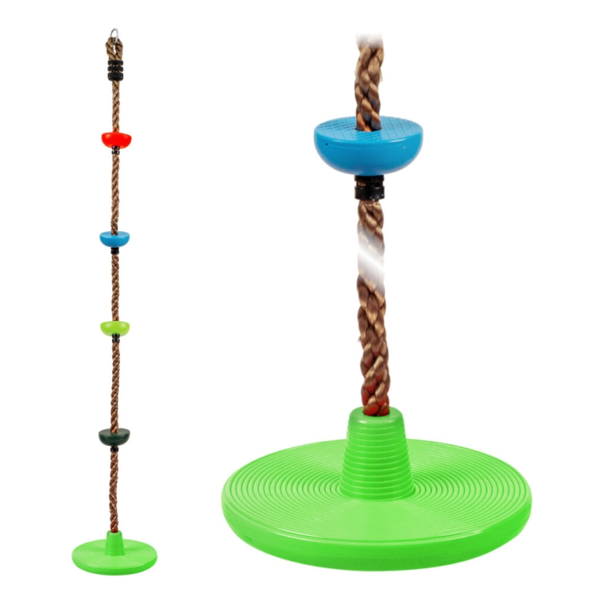 2Kids Toys - Dziecięca lina wspinaczkowa z tarczami miks kolorów