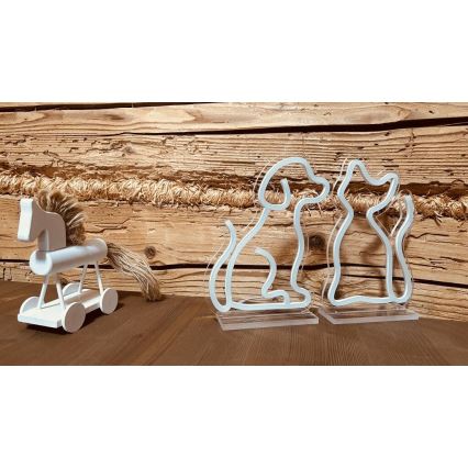 2Kids Toys - LED Neon stołowy dekoracja LED/5W/USB kot
