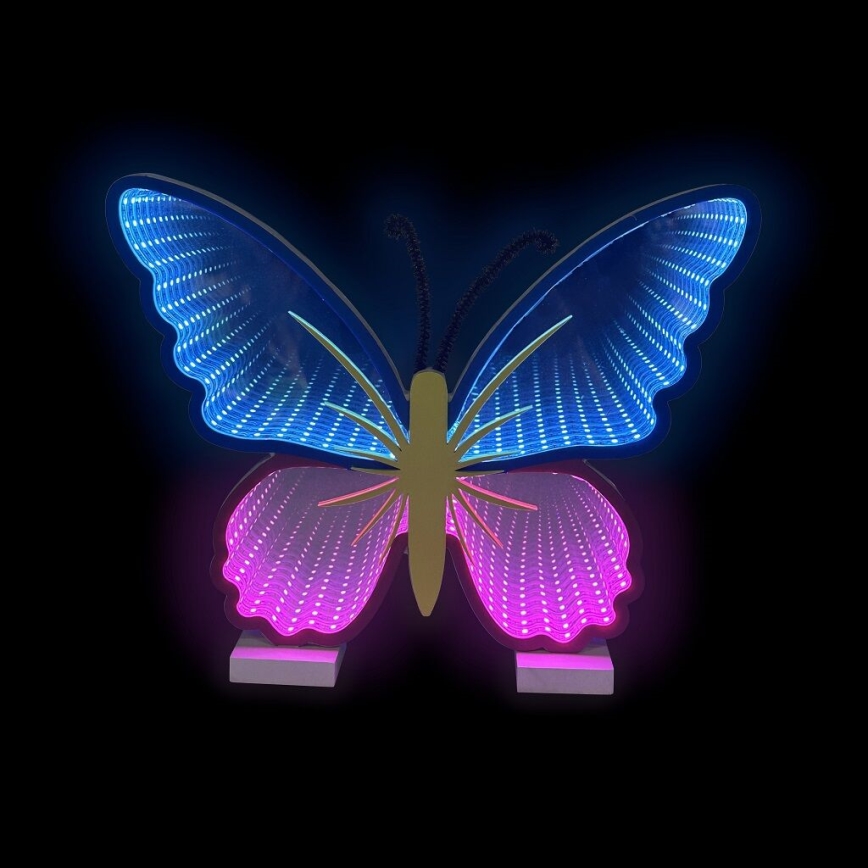 2Kids Toys - LED Neon stołowy dekoracja LED/5W/USB motyl
