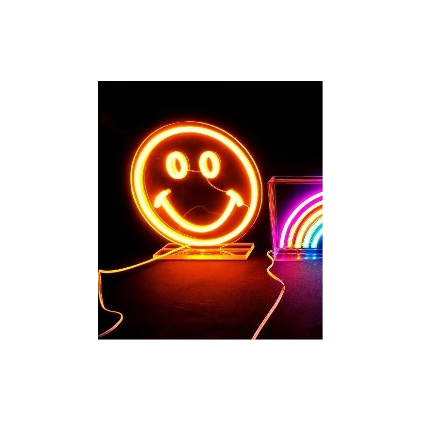 2Kids Toys - LED Neon stołowy dekoracja LED/5W/USB uśmiech