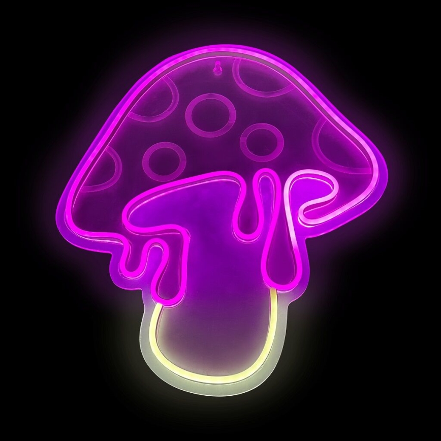 2Kids Toys - LED Neonowa dekoracja ścienna LED/5W/USB grzyb