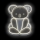 2Kids Toys - LED Neonowa dekoracja ścienna LED/5W/USB koala