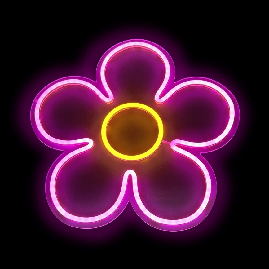 2Kids Toys - LED Neonowa dekoracja ścienna LED/5W/USB kwiat