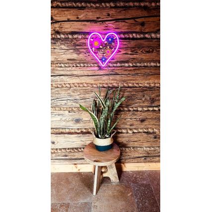 2Kids Toys - LED Neonowa dekoracja ścienna LED/5W/USB serce