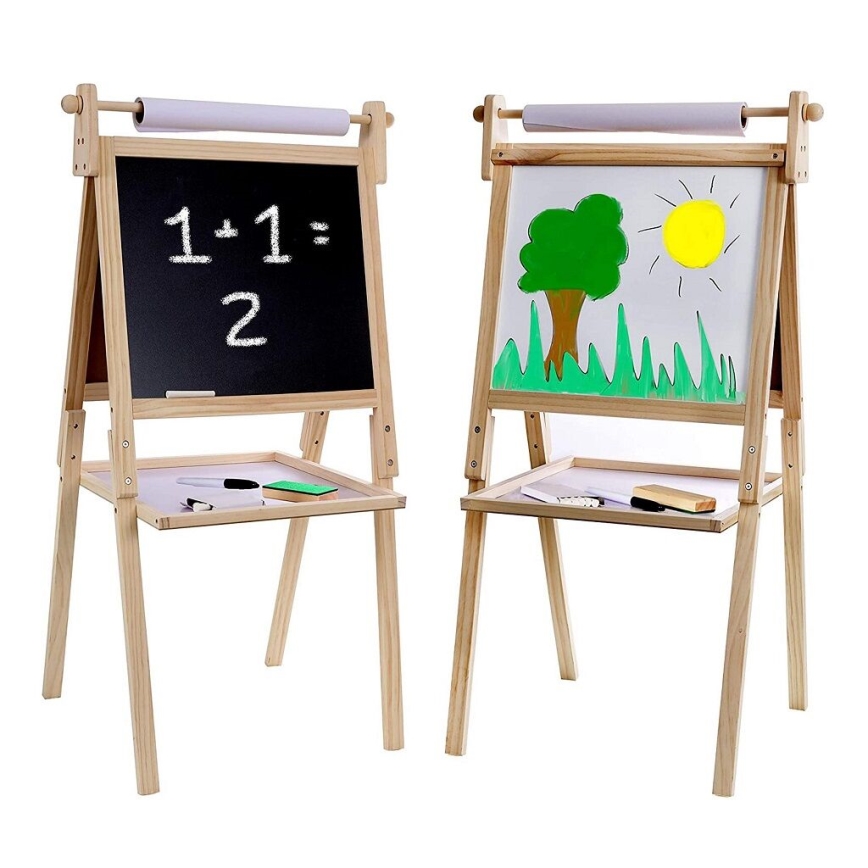 2Kids Toys - Magnetyczna dwustronna tablica drewniana