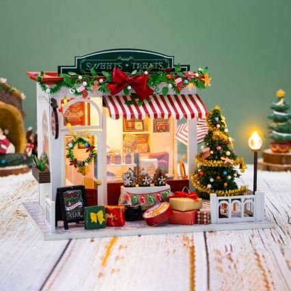 2Kids Toys - Miniatura domku Cukiernia świąteczna 2xAAA