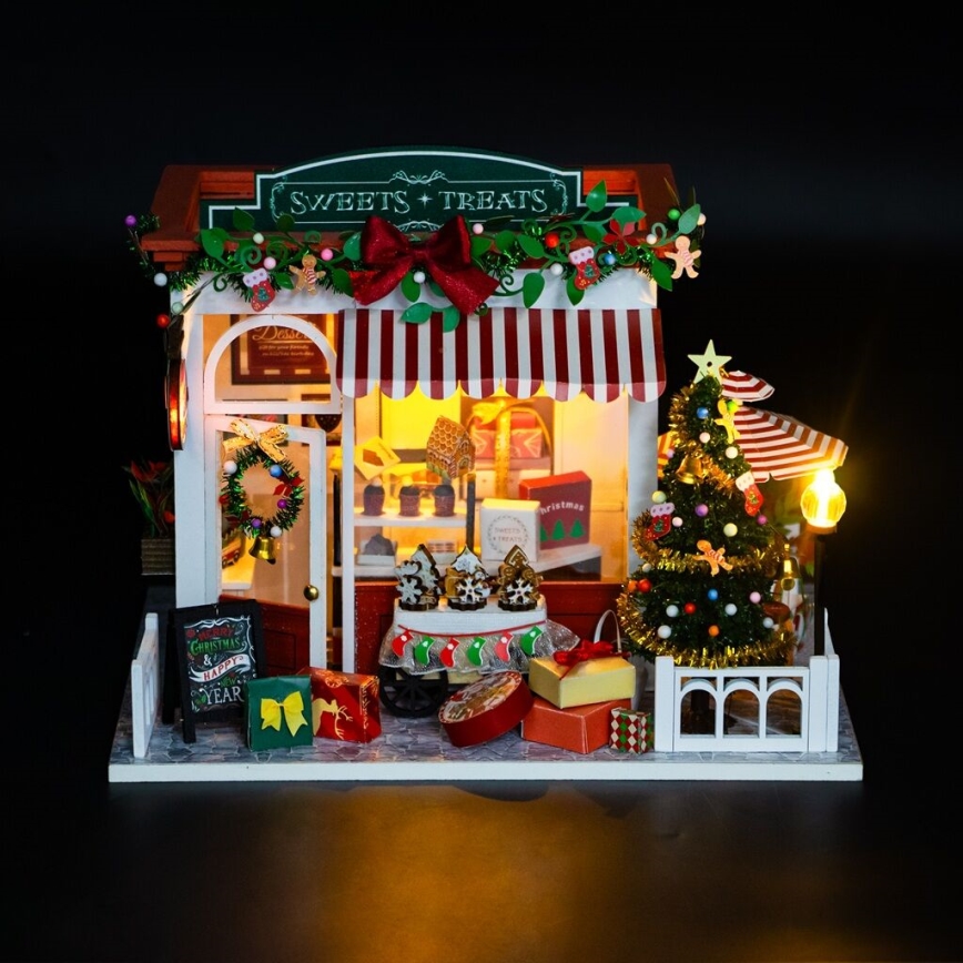 2Kids Toys - Miniatura domku Cukiernia świąteczna 2xAAA