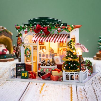 2Kids Toys - Miniatura domku Cukiernia świąteczna 2xAAA
