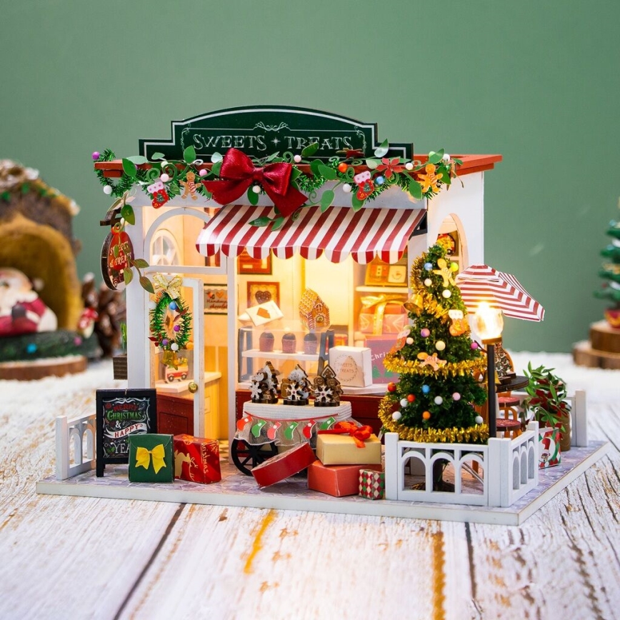 2Kids Toys - Miniatura domku Cukiernia świąteczna 2xAAA