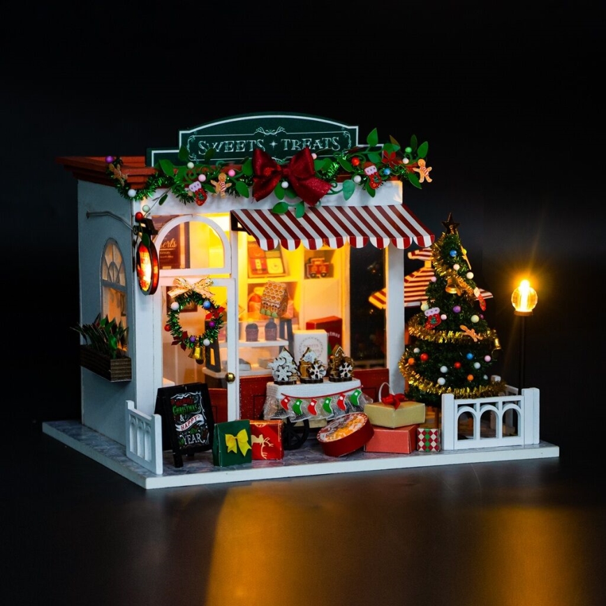 2Kids Toys - Miniatura domku Cukiernia świąteczna 2xAAA